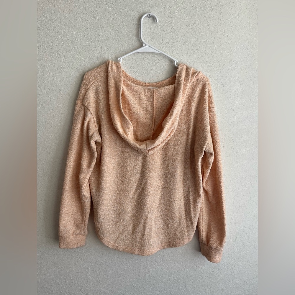 SO Fuzzy Crop Hooded Sweater